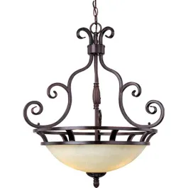 Maxim Lighting Manor 3-Light Pendant - 120V - Oil Rubbed Bronze