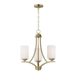 Maxim Lighting Deven 3-Light Chandelier - 120V - Satin Brass