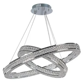 Maxim Lighting Eternity 2-Tier LED Pendant - 3000K - 120V - Polished Chrome