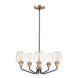 Maxim Lighting Goblet 5-Light Chandelier - 120V - Bronze / Antique Brass