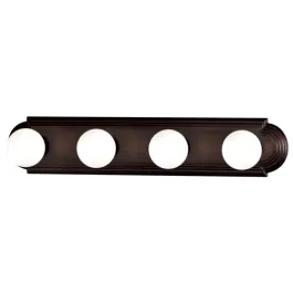 Maxim Lighting Essentials 4-Light Racetrack Vanity Light - 120V - Oil Rubbed Bronze