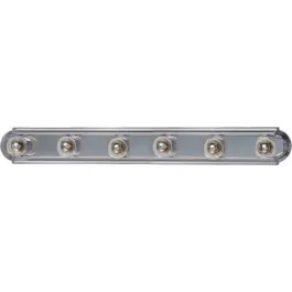 Maxim Lighting Essentials 6-Light Racetrack Vanity Light - 120V - Satin Nickel