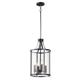 Maxim Lighting Sentinel 4-Light Pendant - 120V - Black