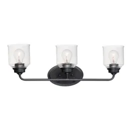 Maxim Lighting Acadia 3-Light Bath Vanity Light - 120V - Black