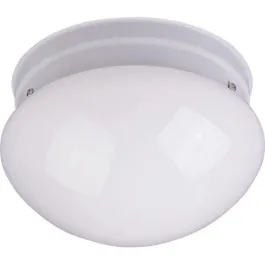 Maxim Lighting Essentials 9" 2-Light Flush Mount - White Glass Shade - 120V - White
