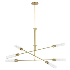 Maxim Lighting Equilibrium 6-Light Pendant - 120V - Natural Aged Brass