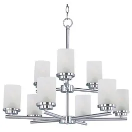 Maxim Lighting Corona 9-Light Chandelier - 120V - Satin Nickel