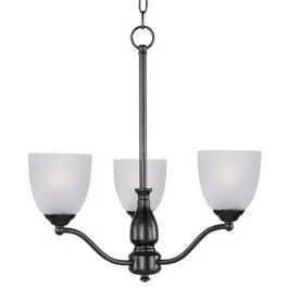 Maxim Lighting Stefan 3-Light Chandelier - 120V - Black