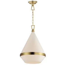 Maxim Lighting Giza 16" 1-Light Pendant - 120V - Satin Brass