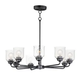 Maxim Lighting Acadia 8-Light Chandelier - 120V - Black