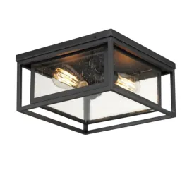 Maxim Lighting Cabana 2-Light Flush Mount - 120V - Black