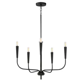 Maxim Lighting Vela 5-Light Chandelier - 120V - Black