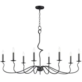Maxim Lighting Padrona 8-Light Chandelier - 120V - Black Oxide