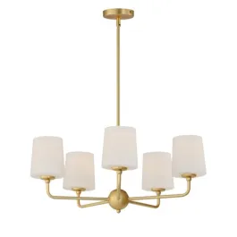 Maxim Lighting Bristol 5-Light Chandelier - 120V - Satin Brass