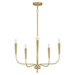 Maxim Lighting Vela 5-Light Chandelier - 120V - Satin Brass