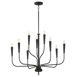 Maxim Lighting Vela 9-Light Chandelier - 120V - Black