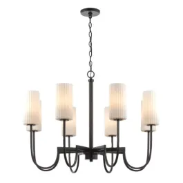 Maxim Lighting Town & Country 8-Light Chandelier - 120V - Black