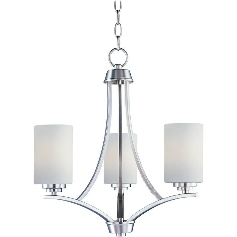Deven 3 Light 18 inch Satin Nickel Mini Chandelier Ceiling Light