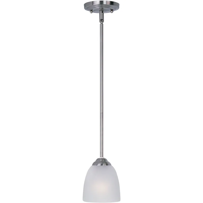 Stefan 1 Light 5 inch Satin Nickel Mini Pendant Ceiling Light