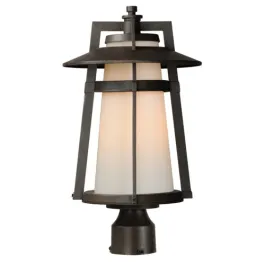 Maxim Lighting Calistoga 1-Light Outdoor Post Top Lantern - 120V - Adobe