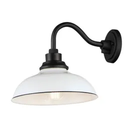Maxim Lighting Granville 1-Light Outdoor Wall Sconce - 120V - White / Black