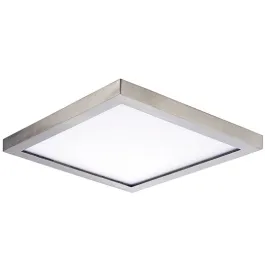 Maxim Lighting Wafer 7" Square LED Outdoor Flush Mount - 3000K - 120-277V - Satin Nickel