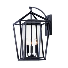 Maxim Lighting Artisan 3-Light Outdoor Wall Sconce - 120V - Black