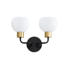 Maxim Lighting Coraline 2-Light Wall Sconce - 120V - Bronze / Satin Brass