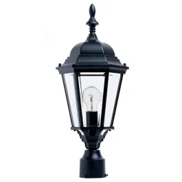 Maxim Lighting Westlake Die Cast 1-Light Outdoor Post Top Lantern - 120V - Black