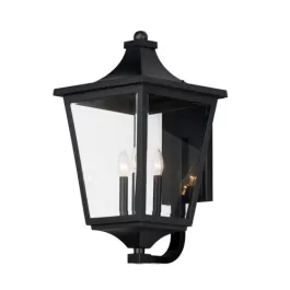 Maxim Lighting Sutton Place VX 3-Light Outdoor Sconce - 120V - Black