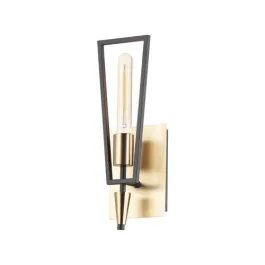 Maxim Lighting Wings 1-Light Wall Sconce - 120V - Black / Satin Brass
