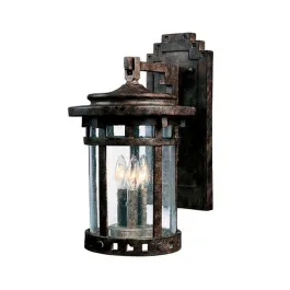Maxim Lighting Santa Barbara VX 3-Light Medium Outdoor Wall Lantern - 120V - Sienna