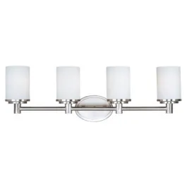 Maxim Lighting Cylinder 4-Light Bath Vanity Light - 120V - Satin Nickel
