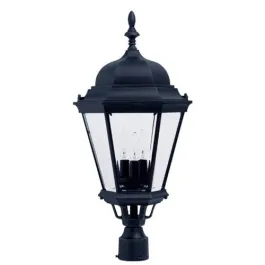 Maxim Lighting Westlake Die Cast 3-Light Outdoor Post Top Lantern - 120V - Black
