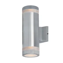 Maxim Lighting Lightray 2-Light Outdoor Wall Sconce - 120V - Brushed Aluminum