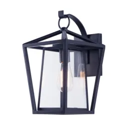 Maxim Lighting Artisan 1-Light Large Outdoor Wall Lantern - 120V - Black