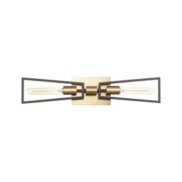 Maxim Lighting Wings 2-Light Wall Sconce - 120V - Black / Satin Brass