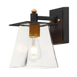 Maxim Lighting Chalet 10" 1-Light Outdoor Wall Sconce - 120V - Bronze / Gold