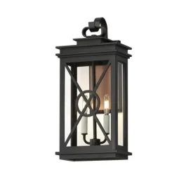 Maxim Lighting Yorktown VX 2-Light Outdoor Wall Sconce - 120V - Black / Aged Copper