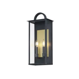 Maxim Lighting Manchester 2-Light Medium Outdoor Wall Sconce - 120V - Black