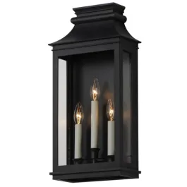 Maxim Lighting Savannah VX 3-Light Outdoor Sconce - 120V - Black Oxide
