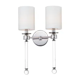 Maxim Lighting Lucent 2-Light Wall Sconce - 120V - Polished Nickel