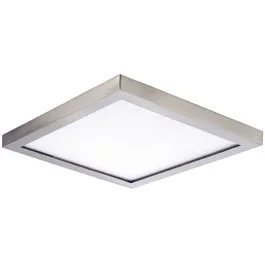 Maxim Lighting Wafer 5" Square LED Outdoor Flush Mount - 3000K - 120-277V - Satin Nickel