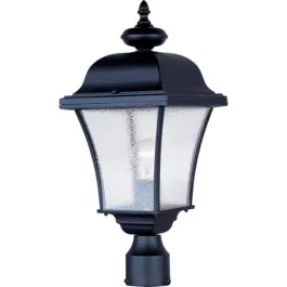 Maxim Lighting Senator 1-Light Outdoor Post Top Lantern - 120V - Black