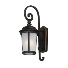 Maxim Lighting Dover 1-Light Medium Outdoor Wall Lantern - Frosted Glass - 120V - Bronze