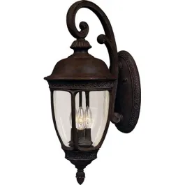 Maxim Lighting Knob Hill Die Cast 3-Light X-Large Outdoor Wall Lantern - 120V - Sienna