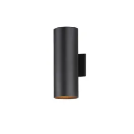 Maxim Lighting Outpost 2-Light 6" x 15" Outdoor Wall Sconce - 120V - Black