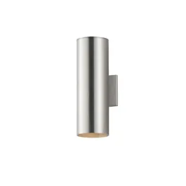 Maxim Lighting Outpost 2-Light 15" Outdoor Wall Sconce - 120V - Brushed Aluminum
