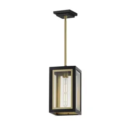 Maxim Lighting Neoclass 1-Light Outdoor Pendant - 120V - Black / Gold