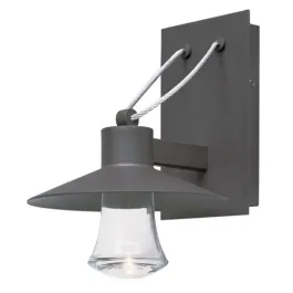 Maxim Lighting Civic Small LED Outdoor Wall Sconce - Clear Glass - 3000K - 120V - Architectural Bronze
